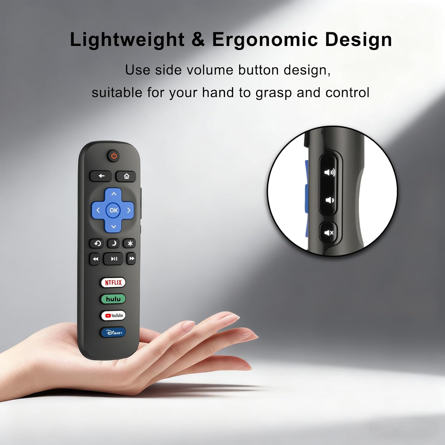 Thumbnail 6 de Luyeper Replacement Remote Control for Roku TV (IR) — Works with TCL, Hisense, Onn Roku TVs and more