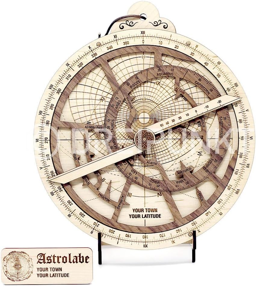 Detalle 2 de Dreipunkt Verlag Astrolabium Deluxe Edition – drewniany zestaw do montażu