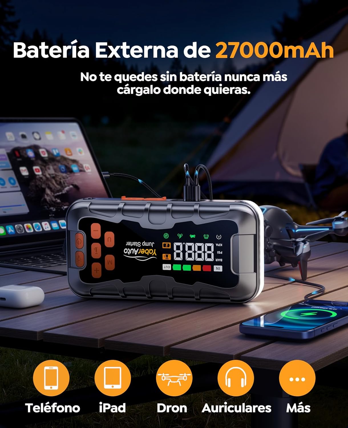 Thumbnail 4 de YaberAuto AP03 Arrancador 8000A 16 en 1