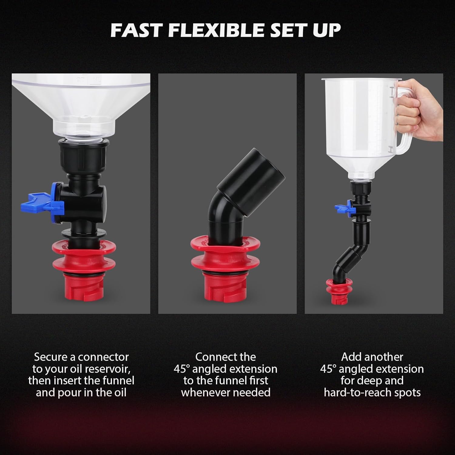Detalle 2 de 18-Piece Oil Funnel Kit 1.5L