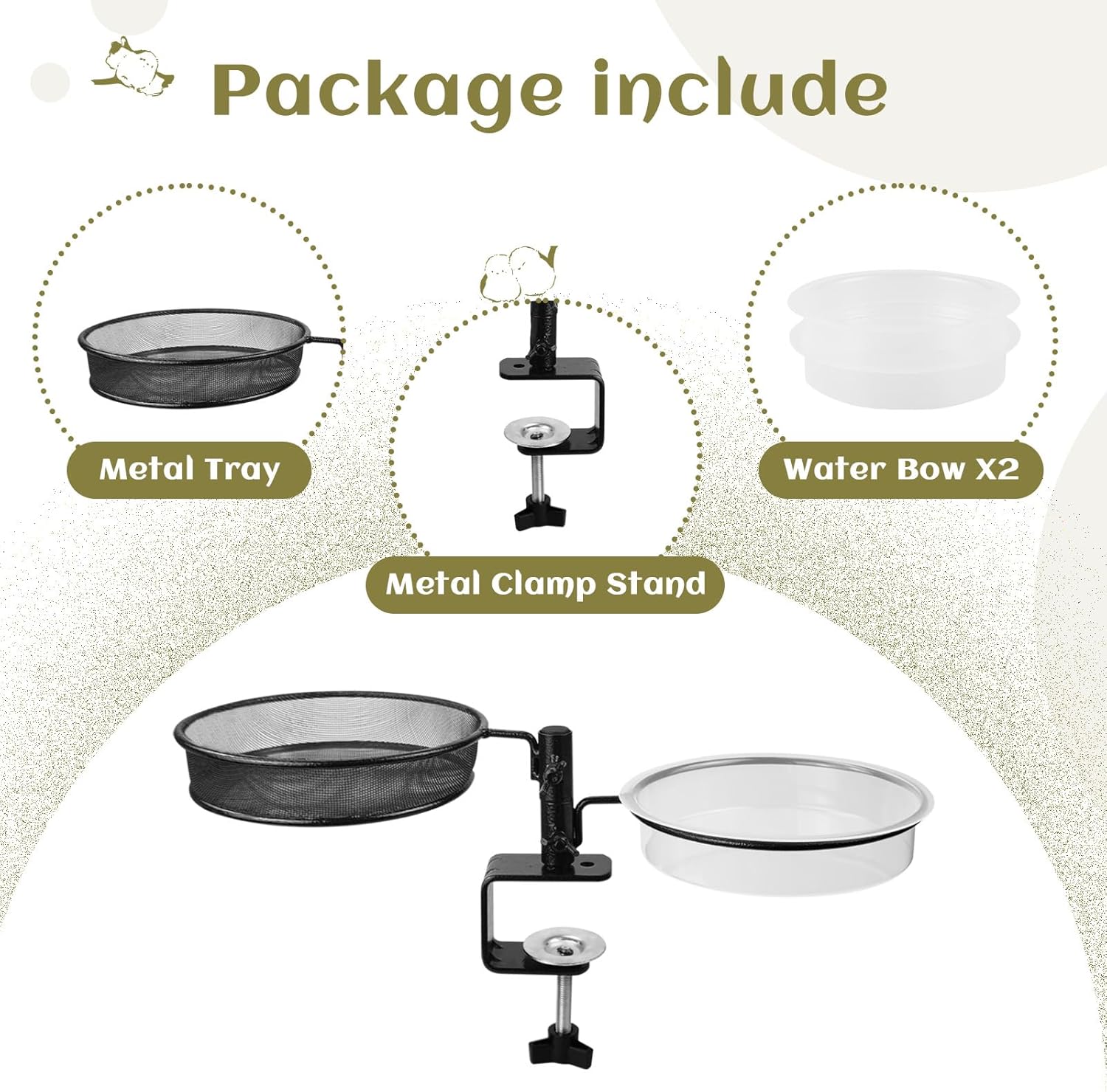 Detalle de Urban Deco Deck Bird Feeders Platform Deck Mount Bird Feeder & Bird Bath Spa, Bronze