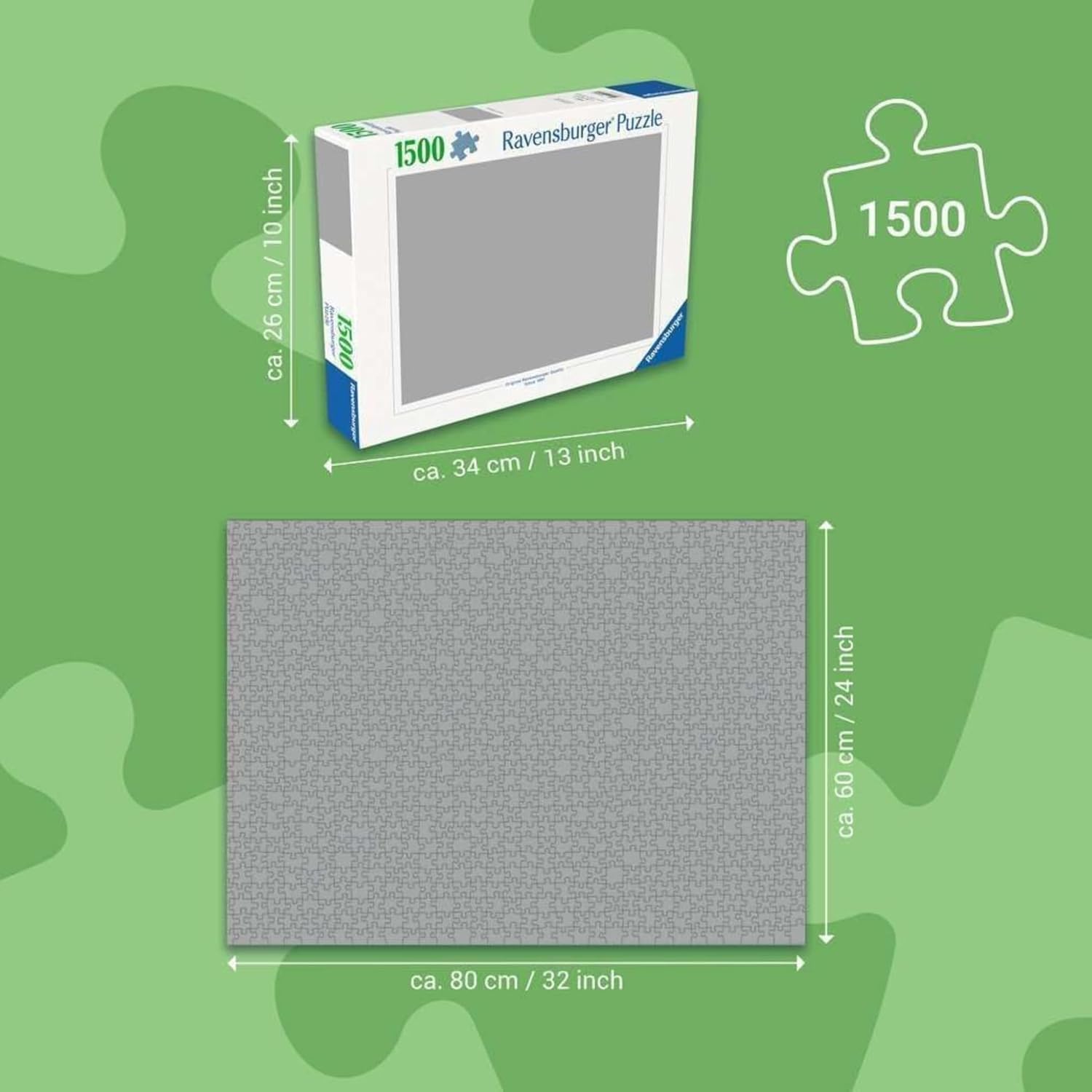 Detalle de Ravensburger Puzzle 1500 Pezzi “Spiaggia Segreta” 80 x 60 cm, puzzle per adulti +14 anni