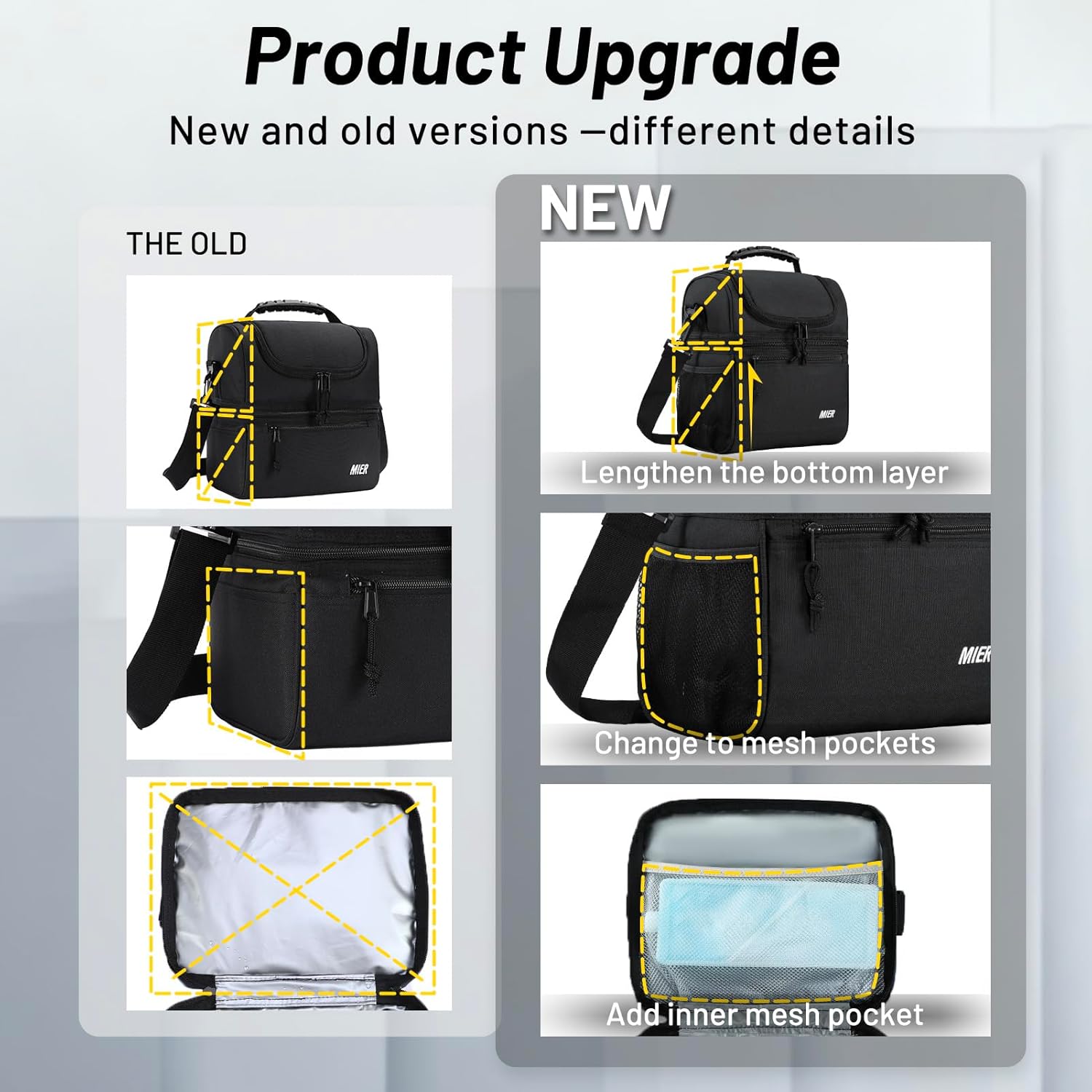 Thumbnail 5 de MIER Insulated Lunch Box 21 cm 🍱