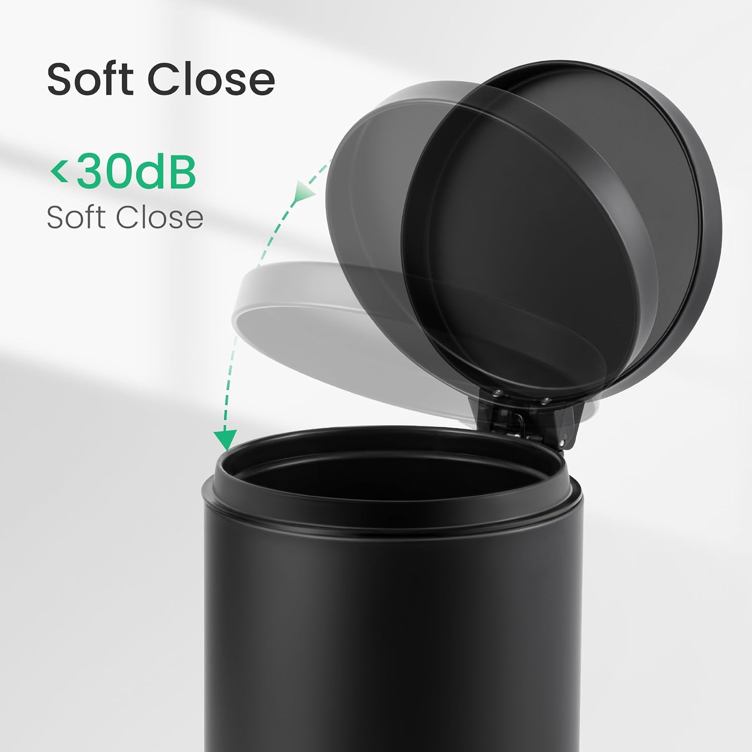 Thumbnail 4 de Cesun Small Round Bathroom Trash Can, 1.2-Gallon