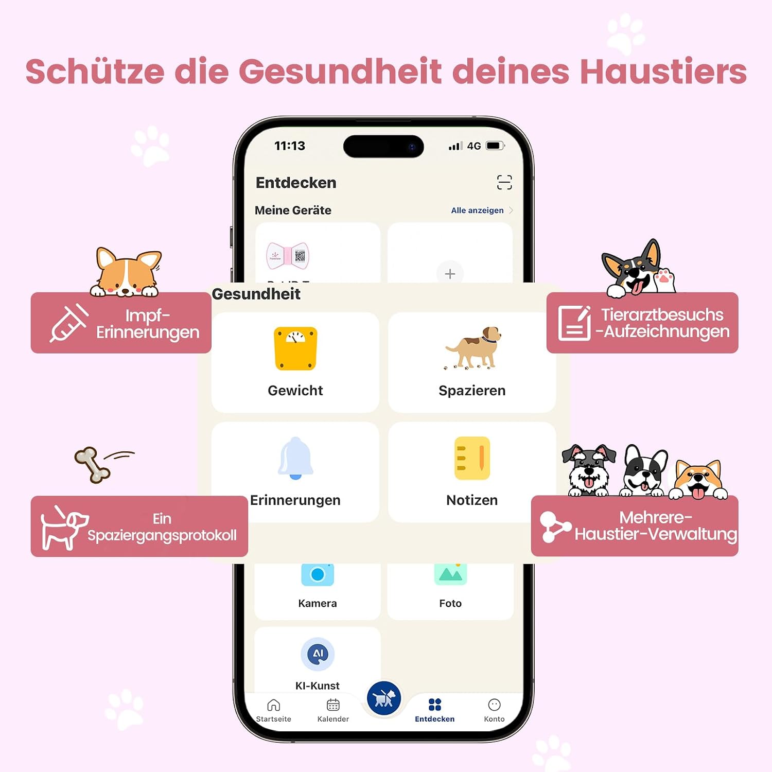 Thumbnail 3 de PawView Hundemarke QR NFC Silikon