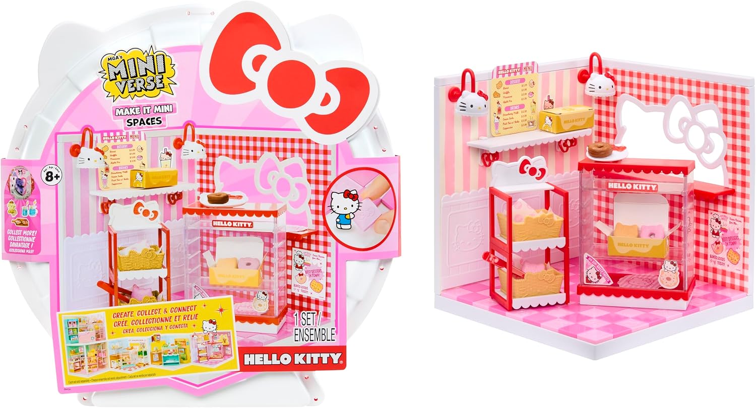 Detalle de MGA's Miniverse Make It Mini Spaces Hello Kitty – Baukasten zum individuellen Gestalten