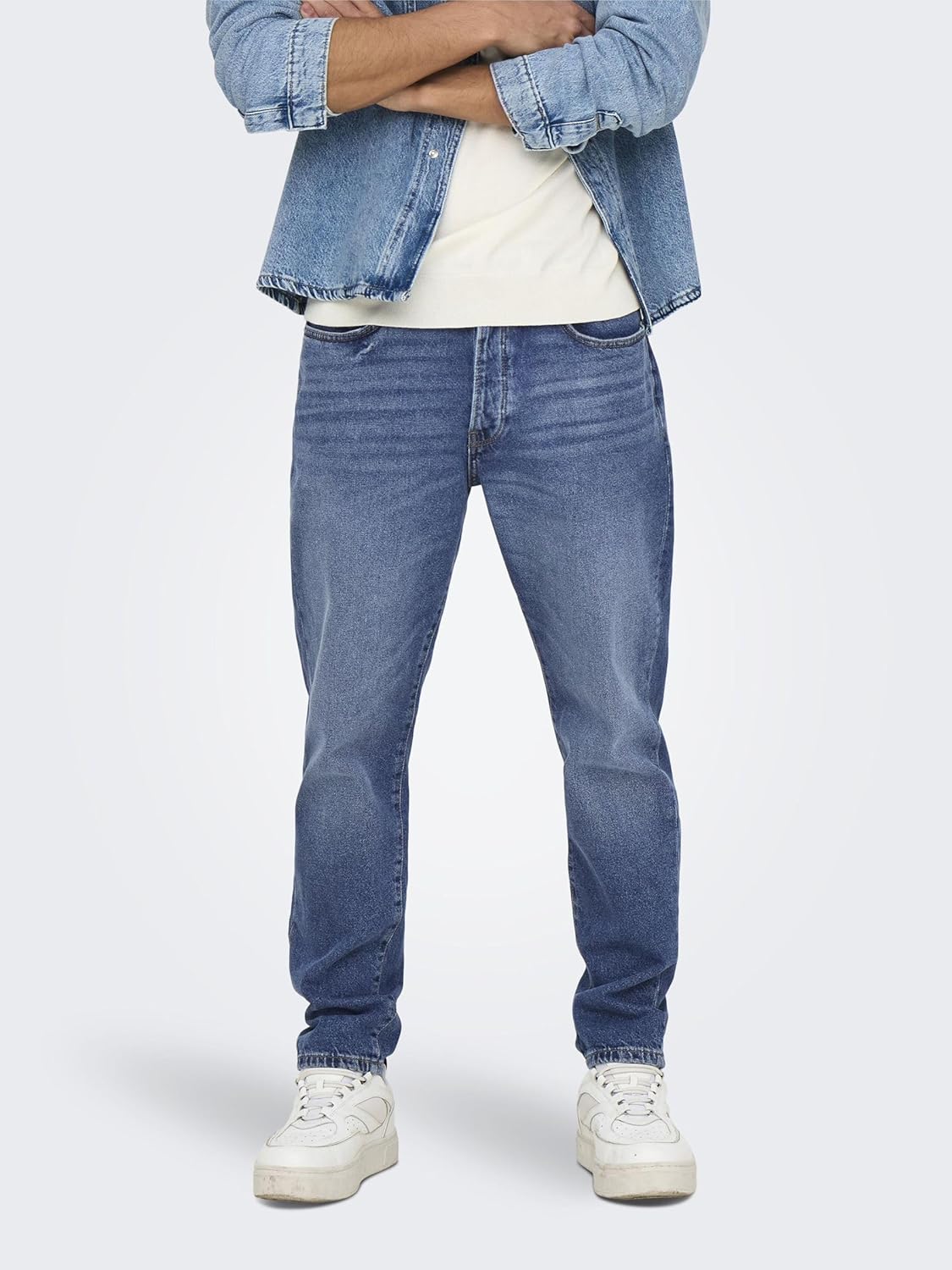 Detalle de Only & Sons Men’s Onsyoke Tapered Box Tai DNM Cbo Noos Jeans