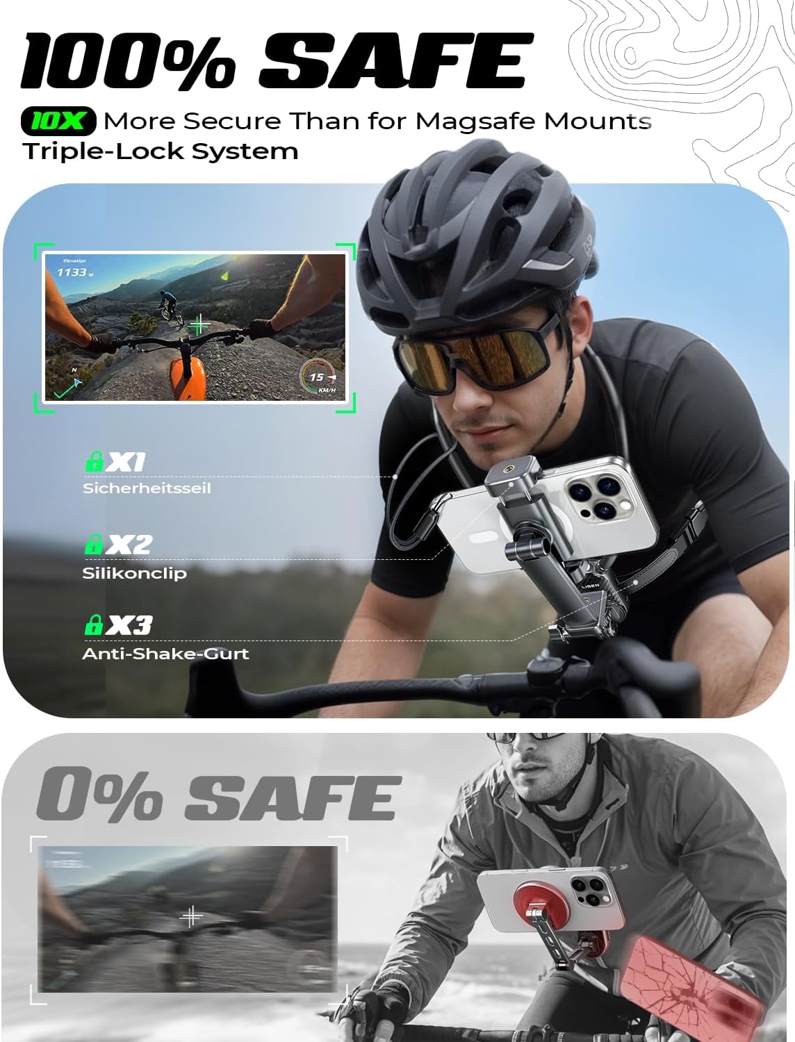 Thumbnail 4 de LISEN Neck Phone Holder for 4–7 inch phones 🎥