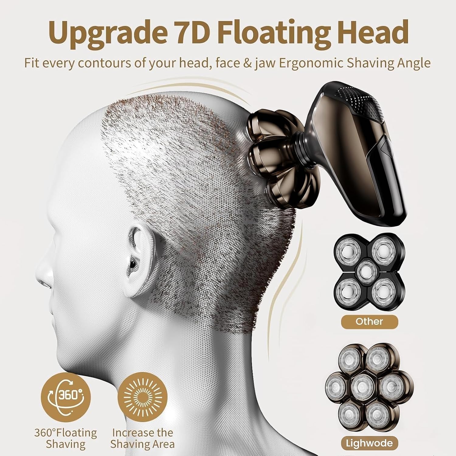 Detalle 1 de SHPAVVER Head Shaver IPX7