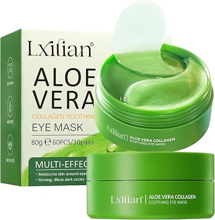Detalle de Parches Ojos Aloe Vera y Colágeno para Bolsas y Ojeras 💤