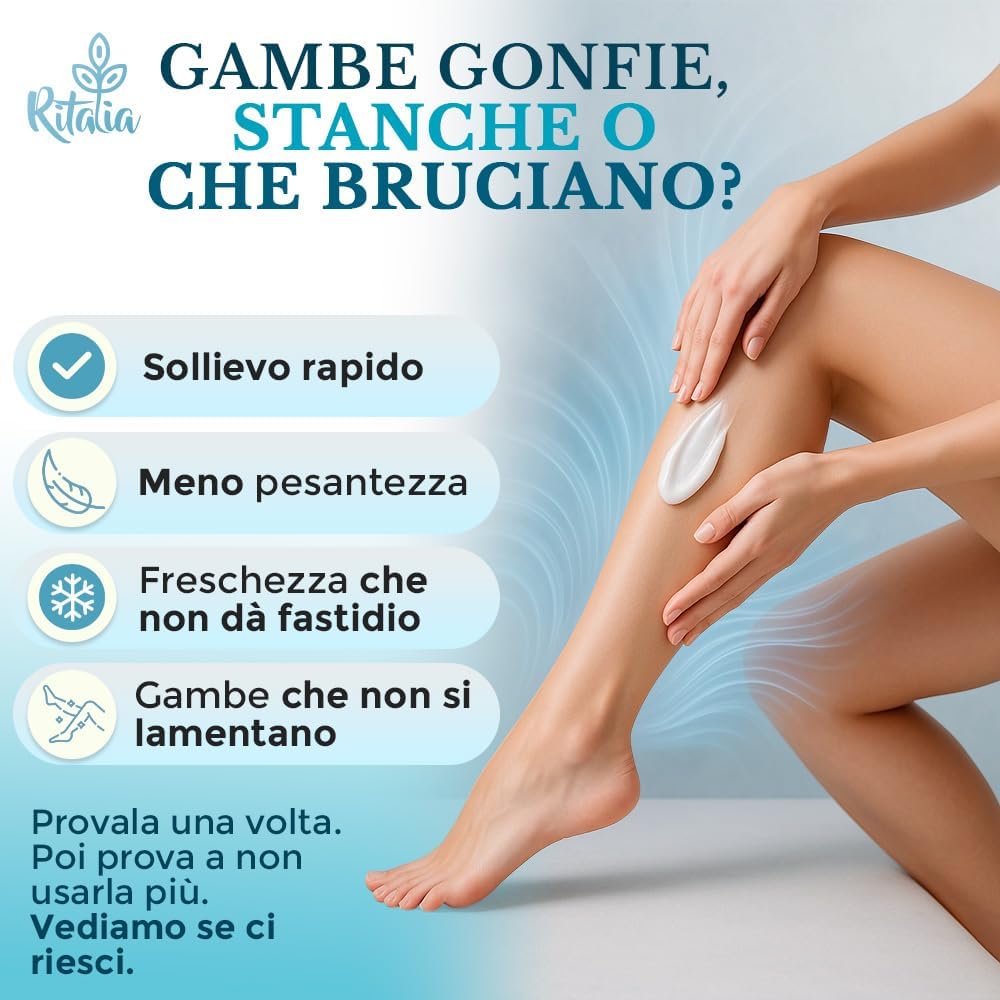 Thumbnail 2 de Ritalia® Criogel Drenante per gambe gonfie e pesanti (effetto freddo), 500 ml