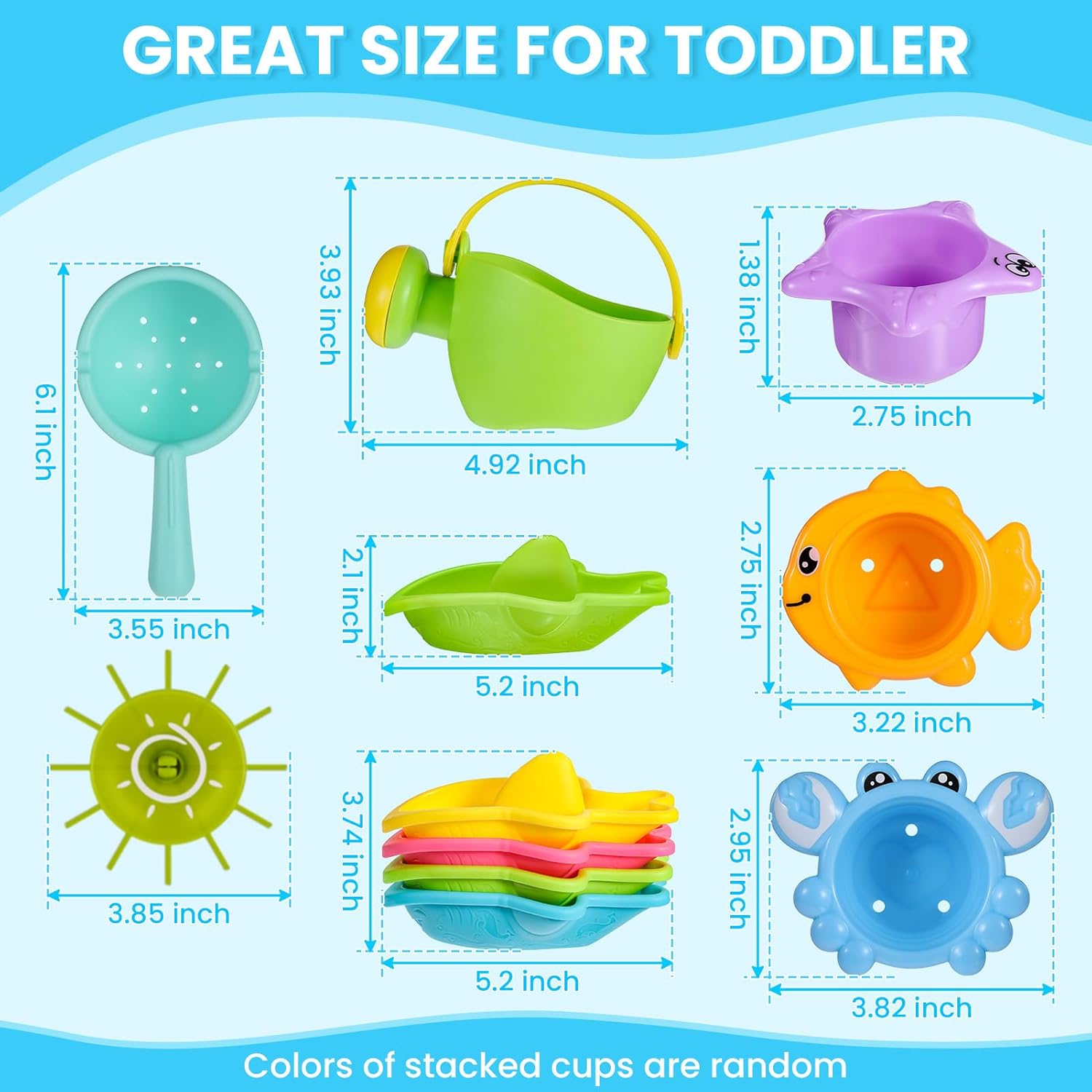 Thumbnail 6 de Baby Bath Toys 10PCS Set for 1–4 Year Olds