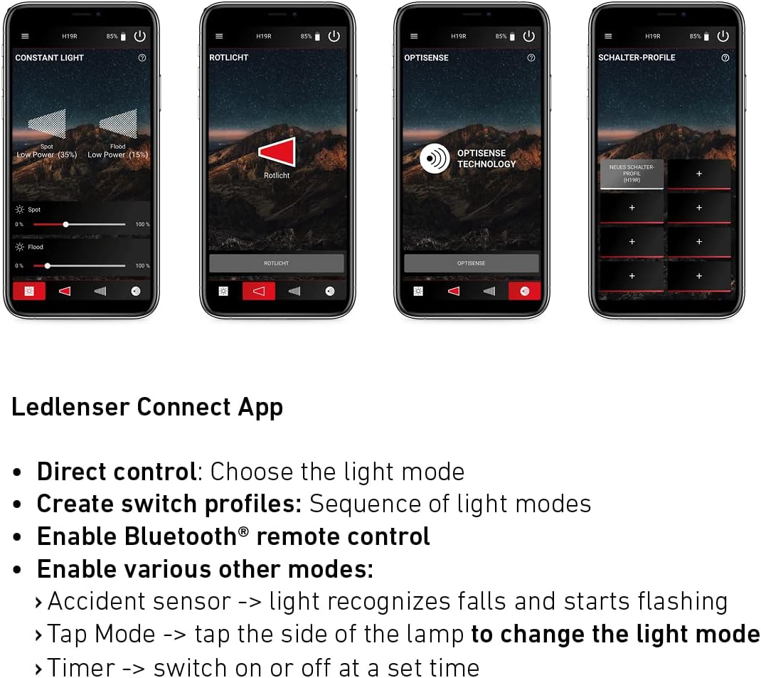 Detalle 2 de Ledlenser H19R Signature rechargeable head torch (IP68) – 4000 lumens, swivel beam head, app control