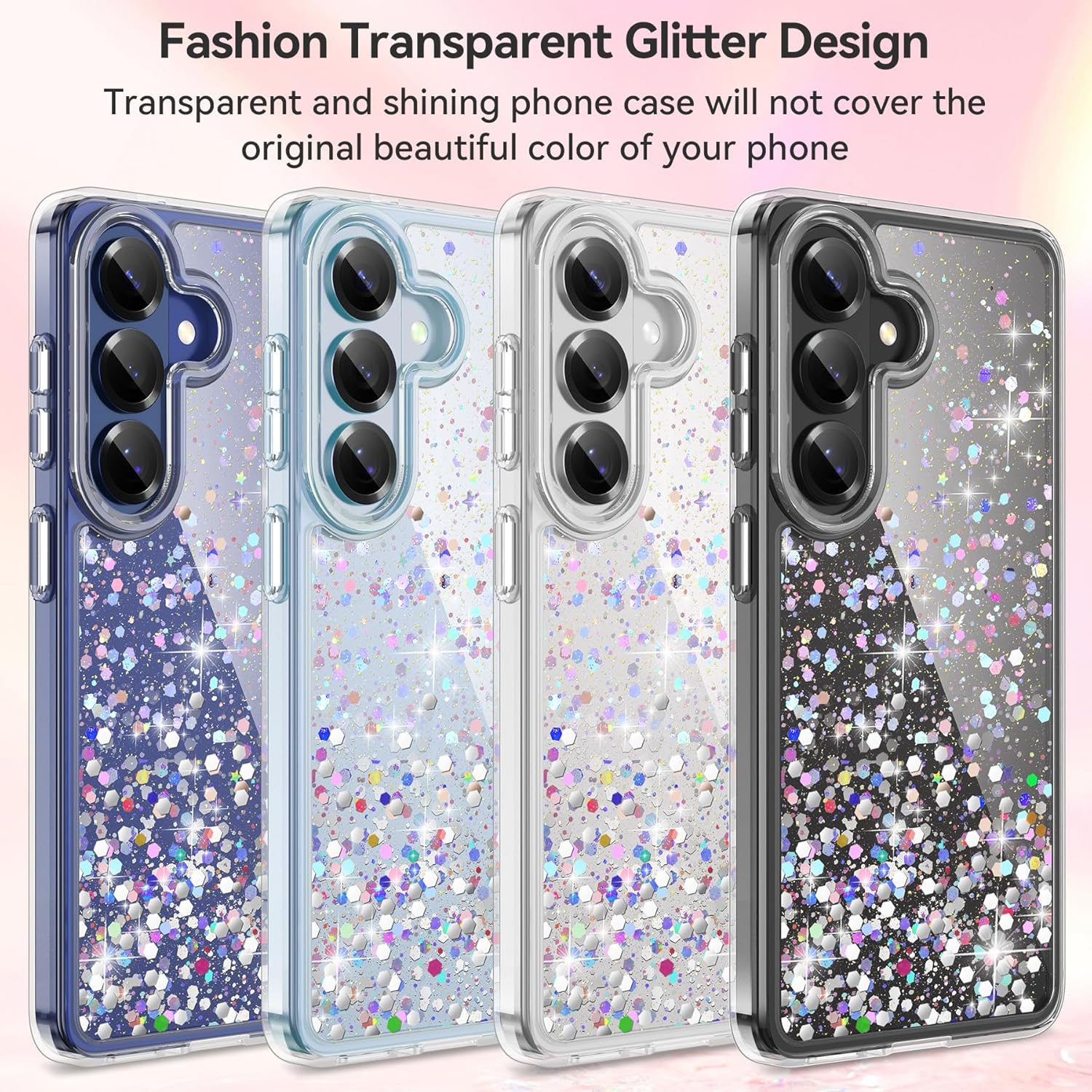 Thumbnail 6 de ivencase Galaxy S26 glitter case with 2 protectors