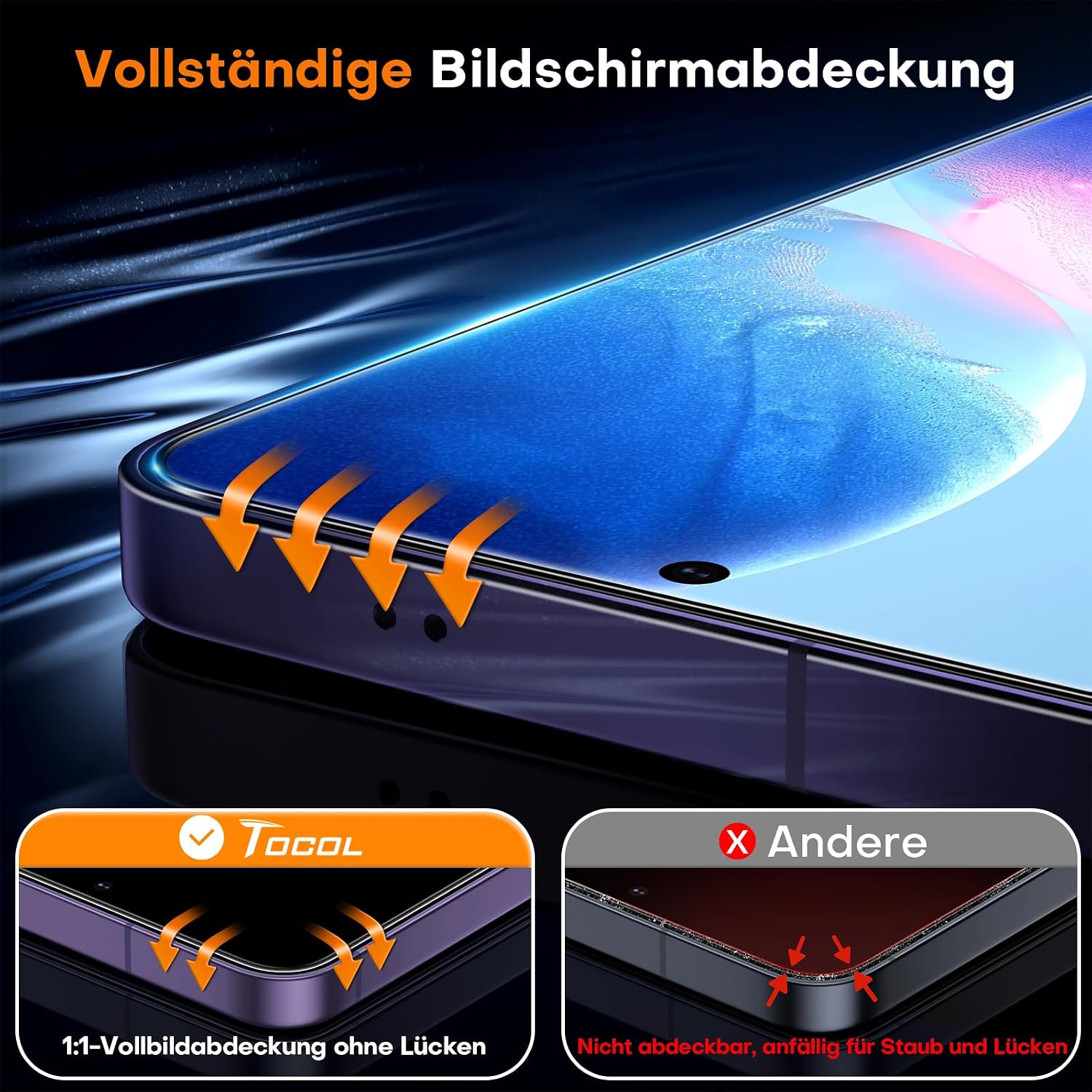 Thumbnail 4 de TOCOL Sichtschutzglas Galaxy S24 25%