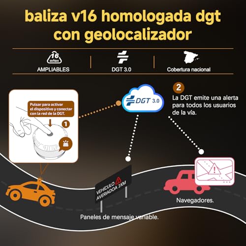 Thumbnail 6 de Baliza V16 homologada DGT XILANHUA MOD100 PLUS LED con geolocalización y conexión DGT 3.0