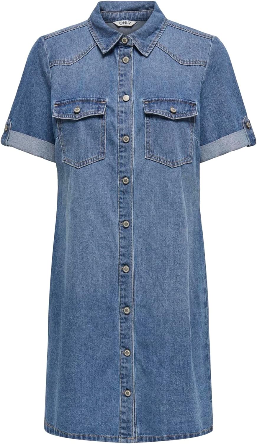Detalle de ONLY Jeanskleid ONLLISA Kurzes Kleid – Denim Dress