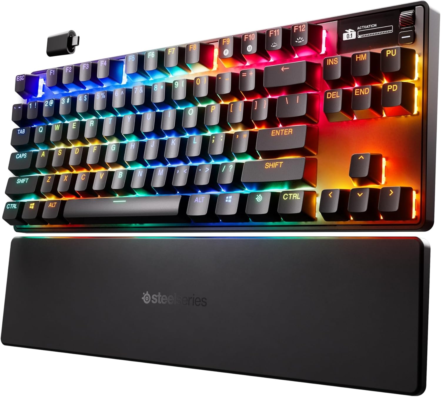 SteelSeries Apex Pro TKL Wireless Gen 3 (HyperMagnetic OmniPoint 3.0) tastiera gaming TKL wireless con OLED e RGB