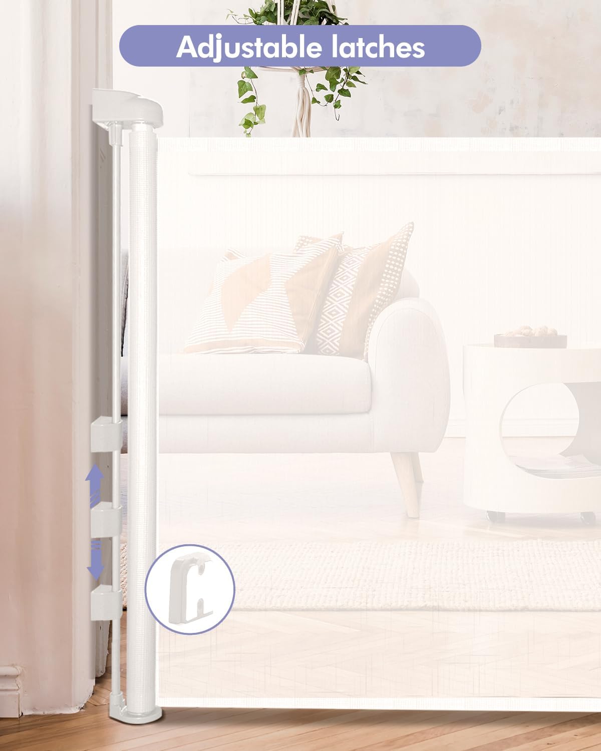 Thumbnail 4 de Lexixi ibao Retractable Mesh Gate 86cm