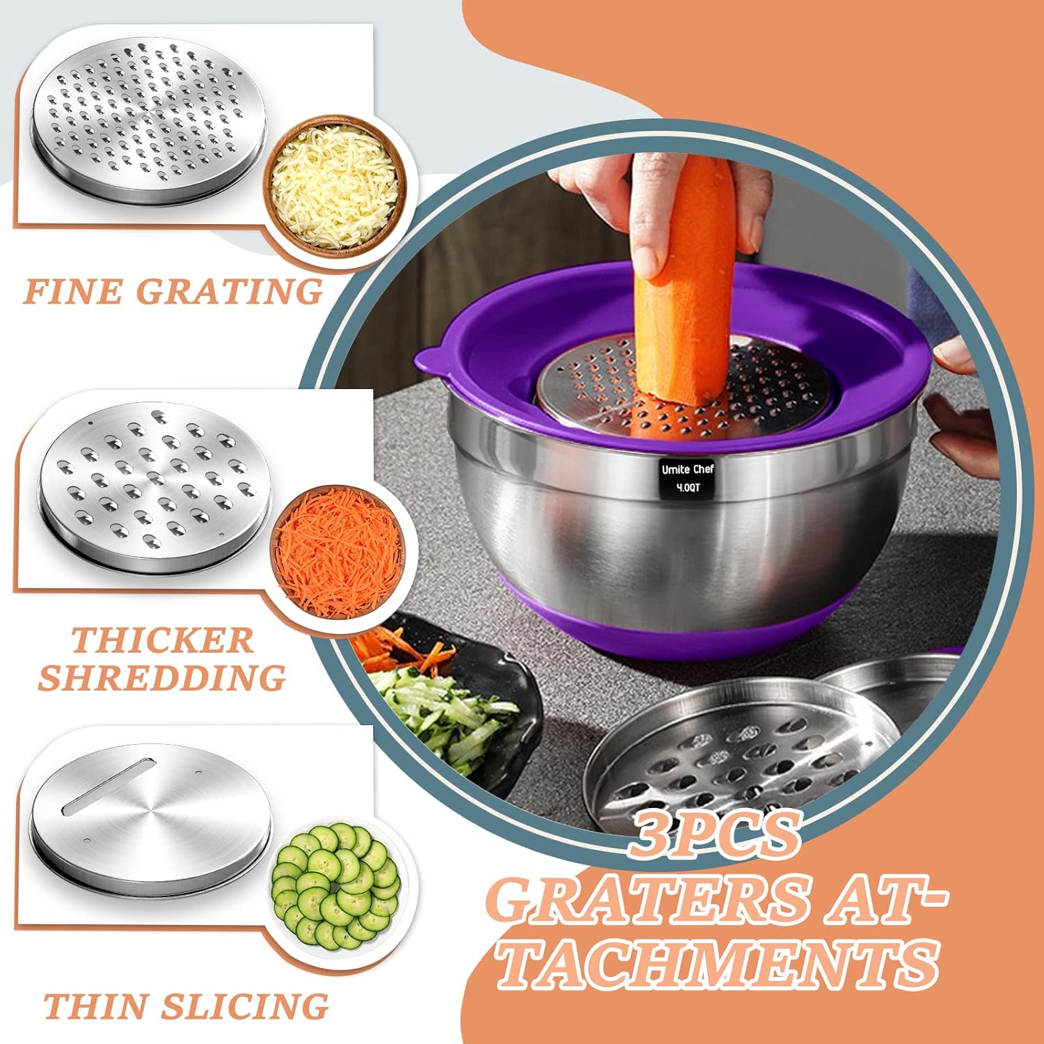 Thumbnail 2 de Umite Chef Mixing Bowls 7 qt 🍽
