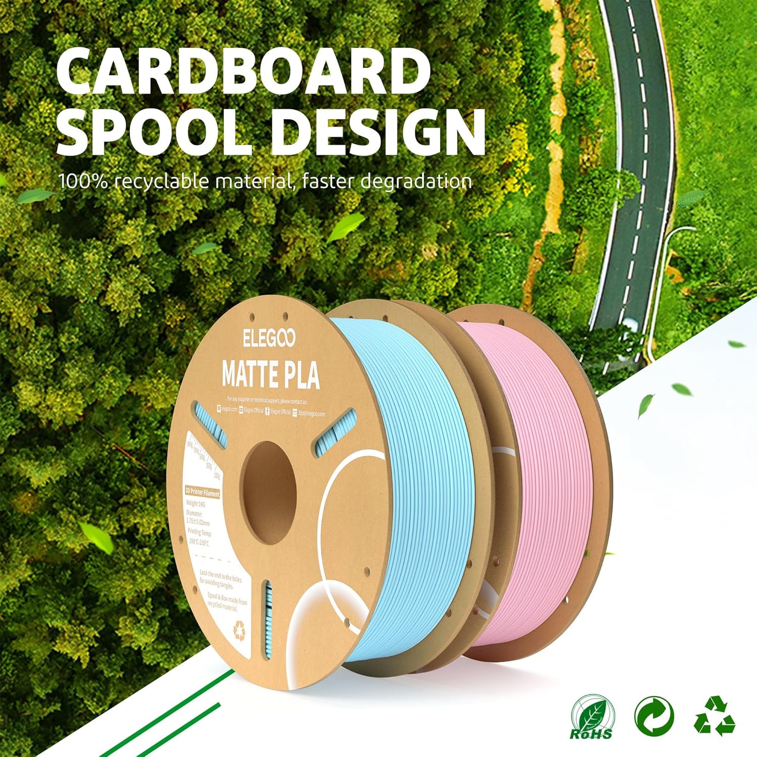 Thumbnail 6 de ELEGOO Matte PLA 4KG filament bundle 📦