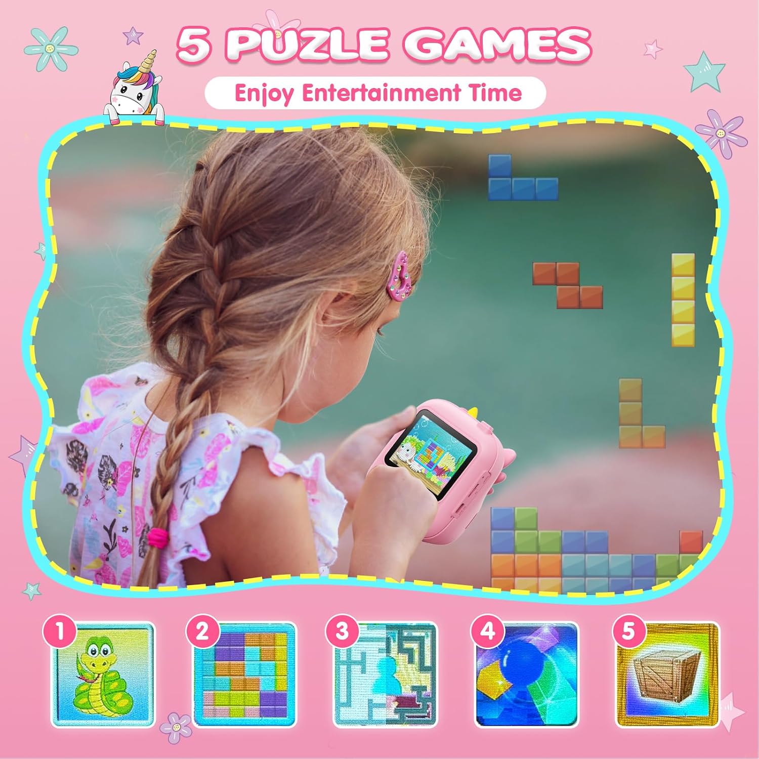Thumbnail 4 de CAMCLID Kids Instant Camera 2.4" with 32GB card