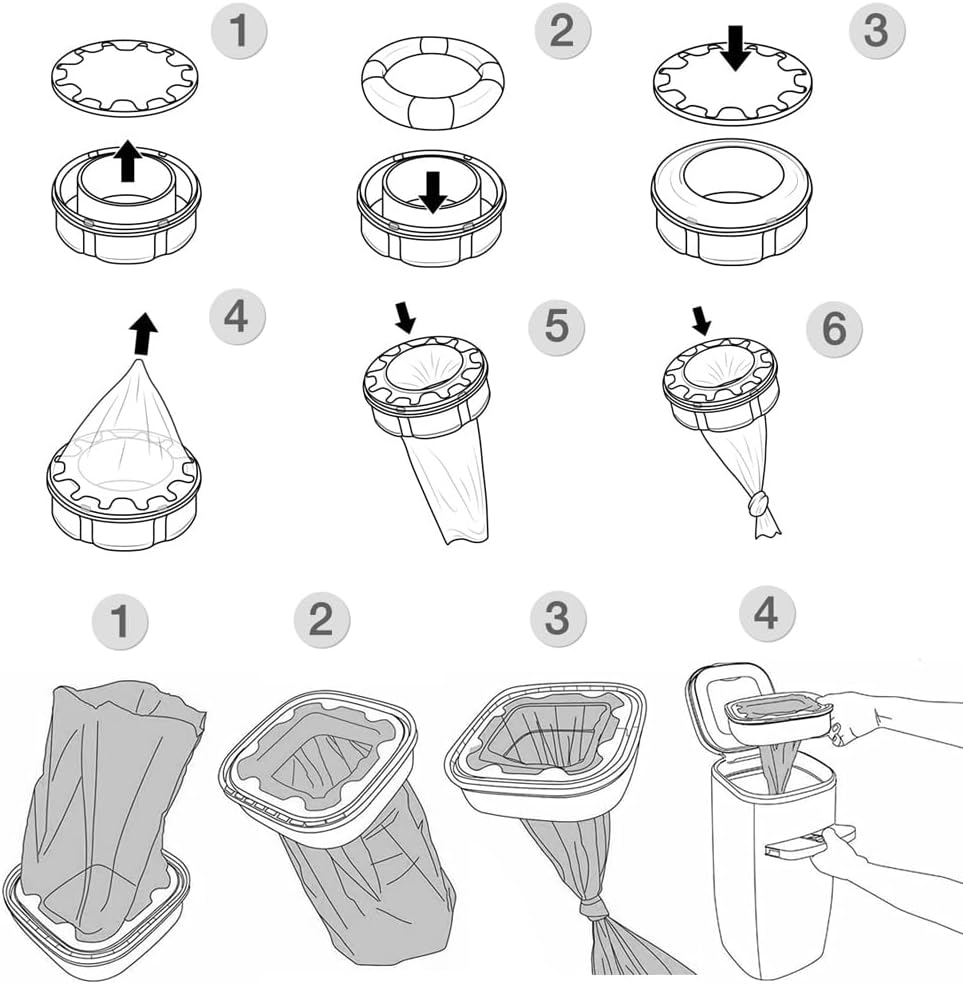 Thumbnail 4 de 12 Nappy Bin Refill Bags 260 per refill