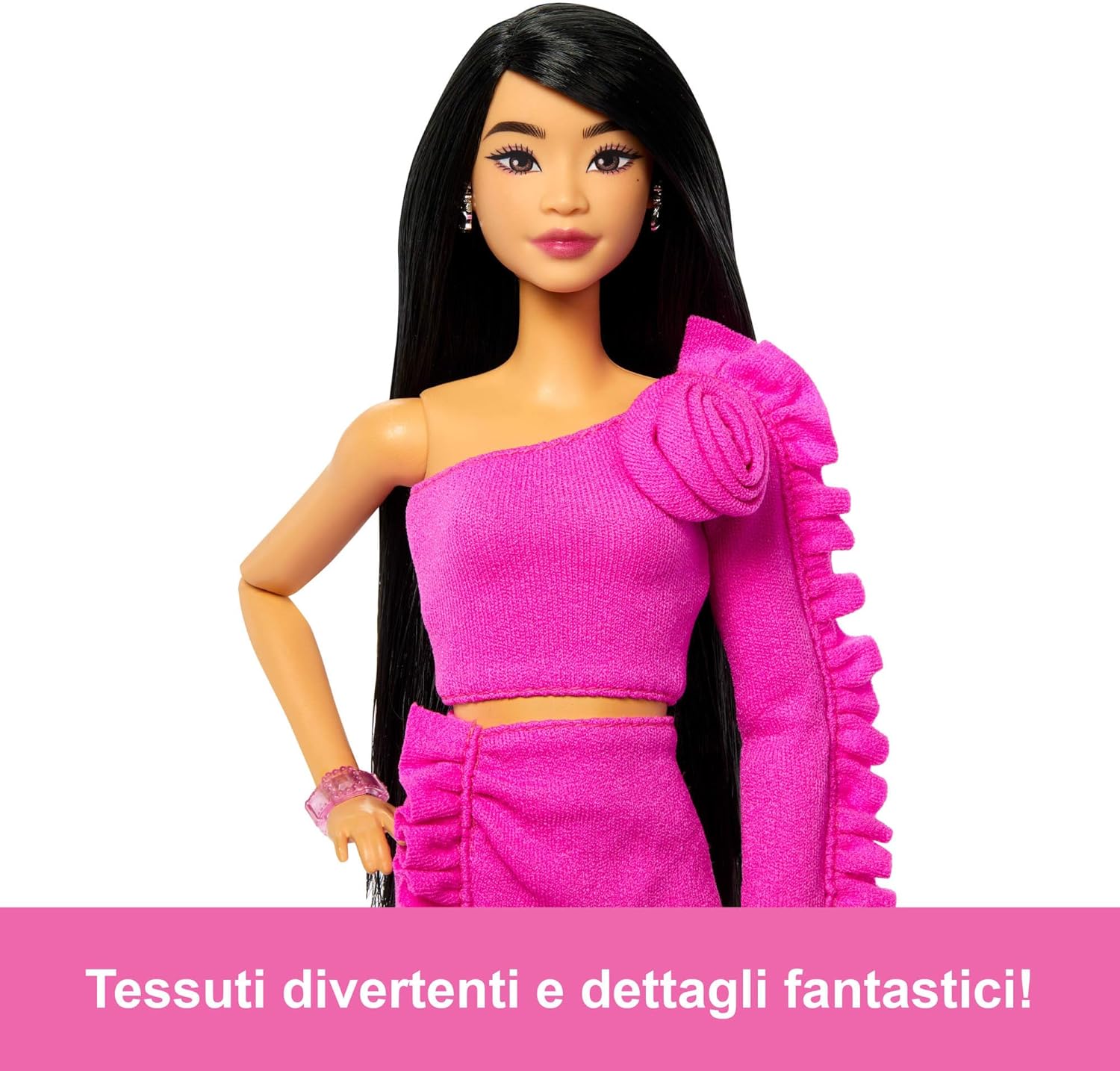 Thumbnail 3 de Barbie Deluxe Style n.2: Bambola Barbiecore con abito rosa e protesi scintillante – 4+ anni