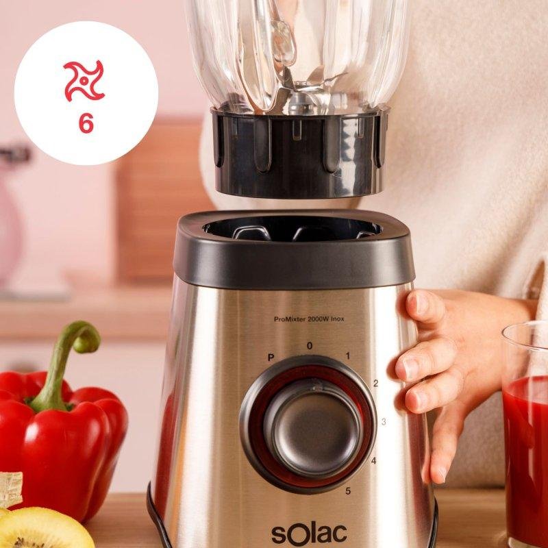 Thumbnail 1 de Batidora de Vaso Solac ProMixter 2000 W, 1,75 L: potencia y versatilidad para batidos y salsas