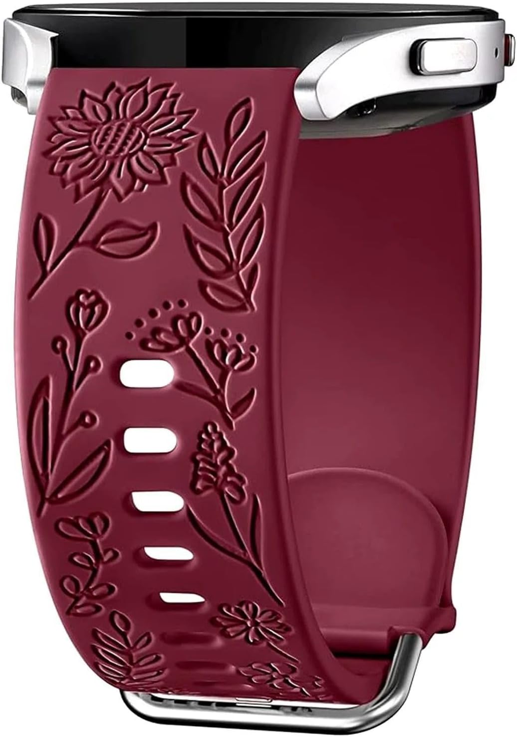 Thumbnail 4 de Panda Bobo Sunflowers engraved silicone watch strap for Reflex Active Series (4/5/6/7/9/10/12/13/14/15/16/23/26)