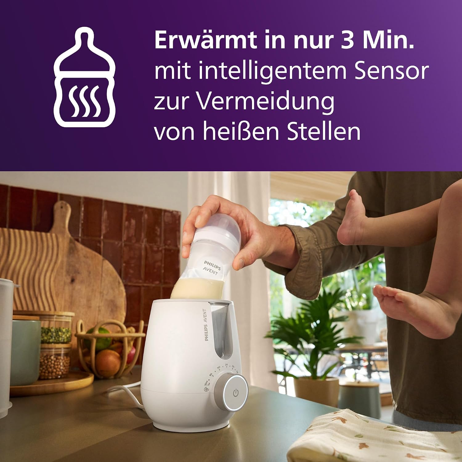 Thumbnail 1 de Philips Avent SCF359/00 Flaschenwärmer 3 Min