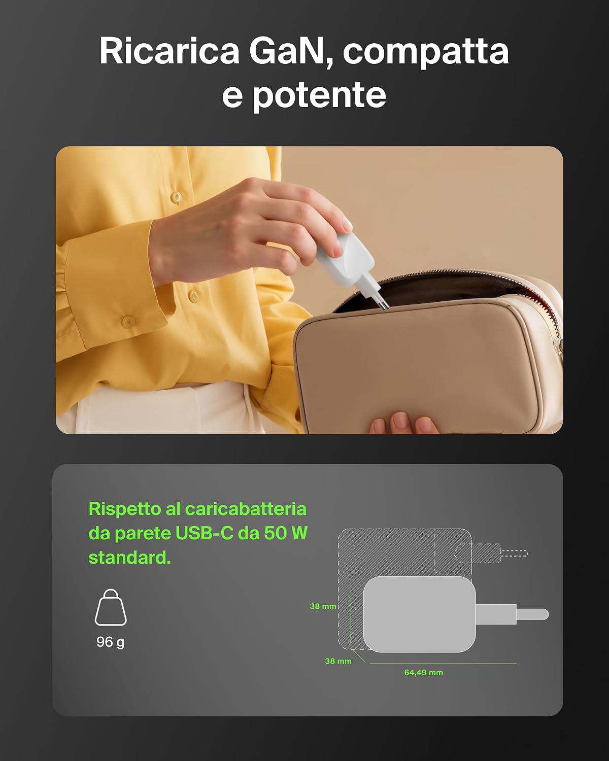 Thumbnail 2 de Belkin Caricatore USB C a 2 Porte 50W