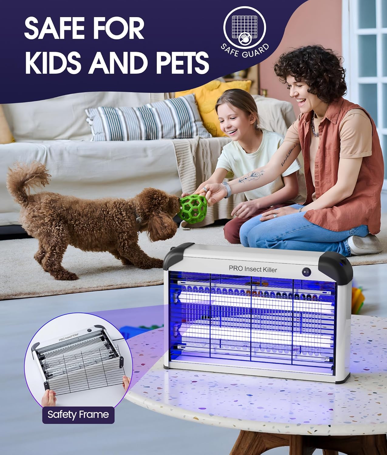 Detalle de Spectracide 2400V — Piège à insectes volants efficace pour intérieur (UV 365 nm, 2400 V)