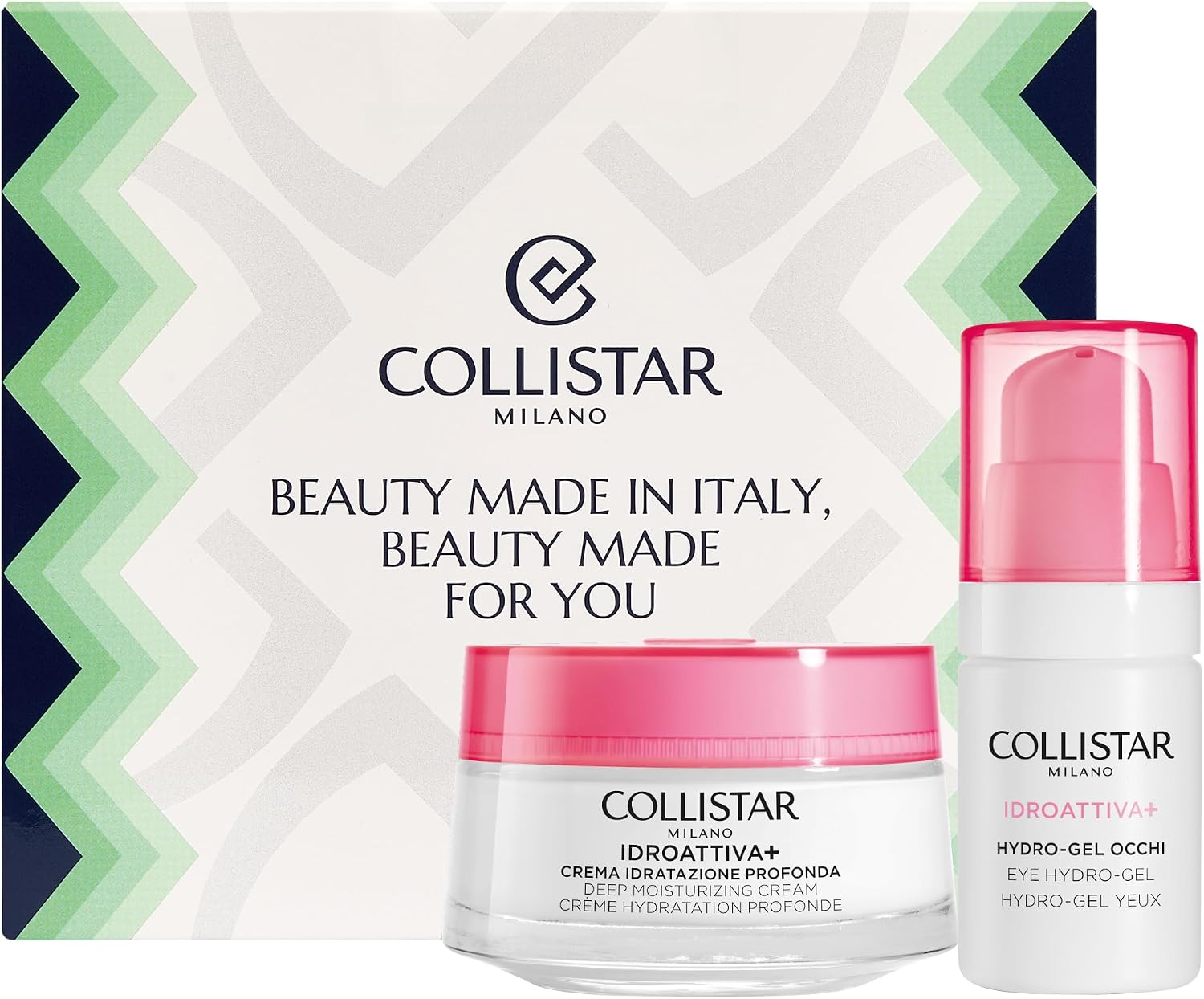 Imagen de Collistar Cofanetto Regalo Donna Viso IDROATTIVA+ – Crema Idratazione Profonda 50ml + Hydro-Gel Contorno Occhi 15ml en OfertitasTOP