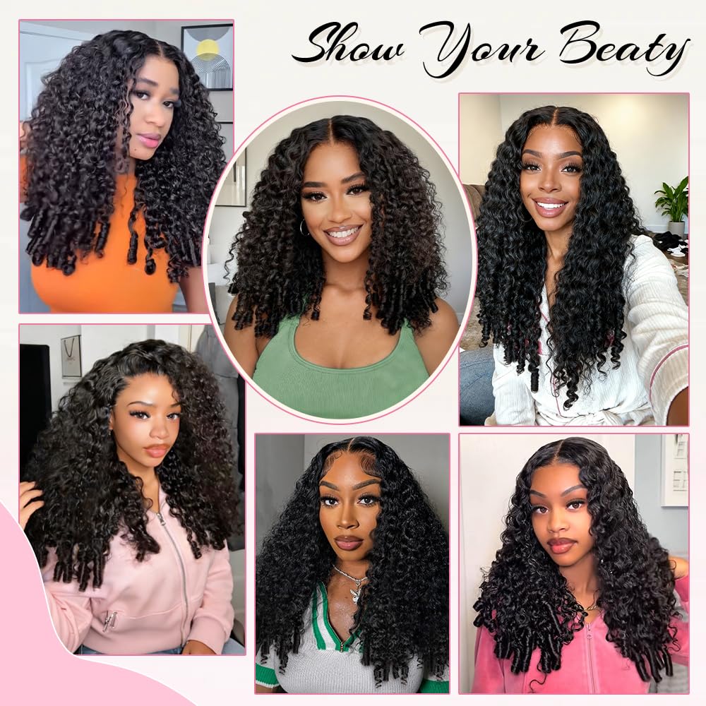 Thumbnail 5 de Lannaax Burmese Curly Wig (13x6 Lace Front) 20 Inch Virgin Remy Human Hair, 250% Density HD Lace