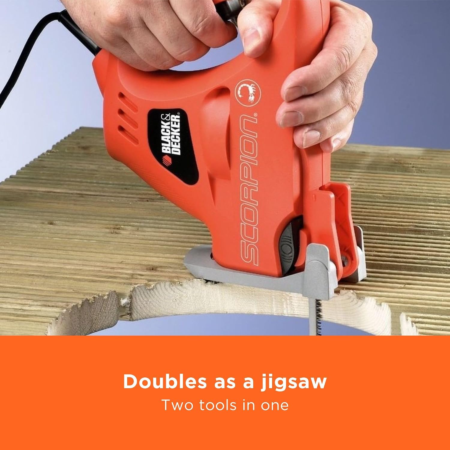 Thumbnail 3 de BLACK+DECKER 400W Scorpion Powered Handsaw KS890ECN-GB