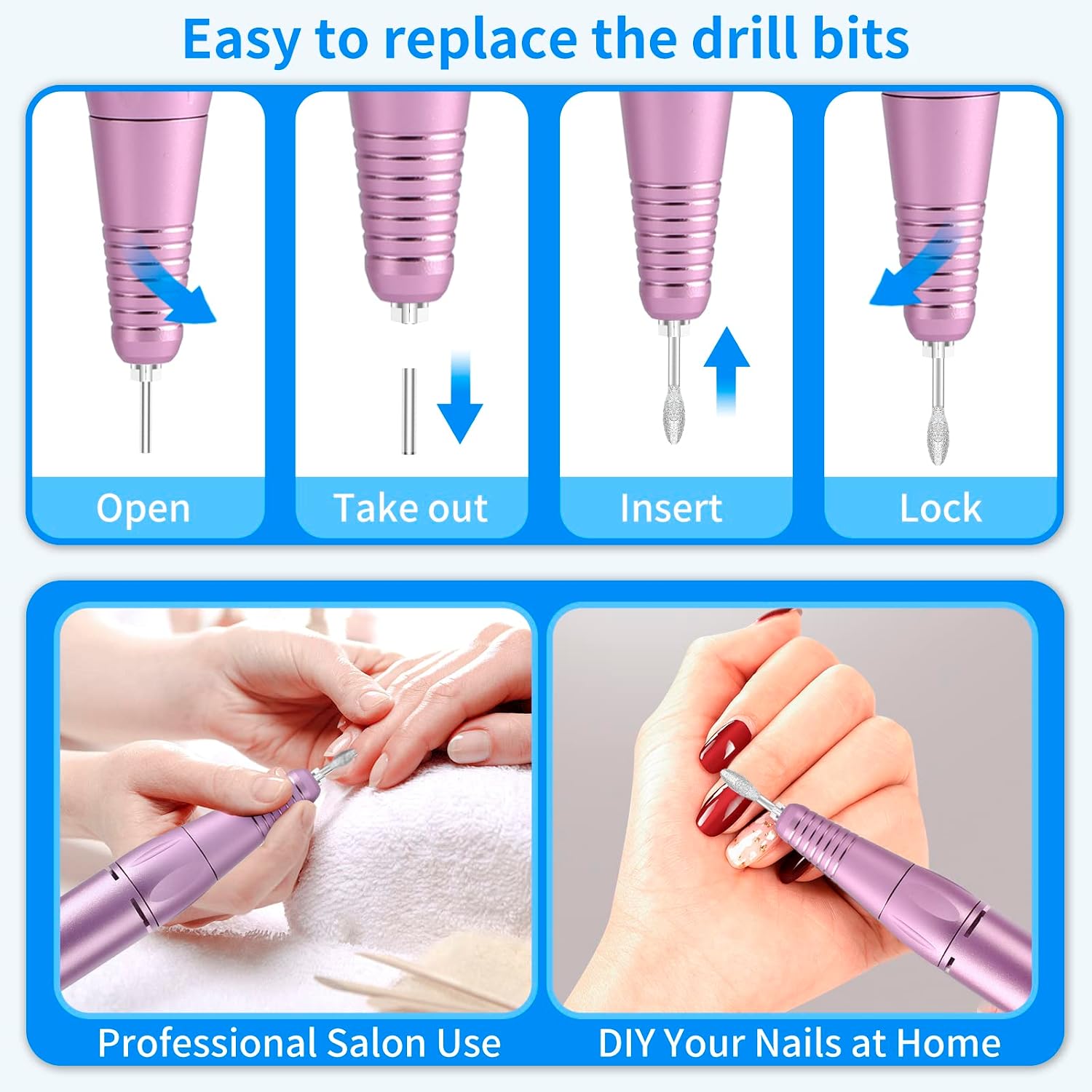 Thumbnail 5 de MOCOWIND Portable Nail Drill 35000 RPM
