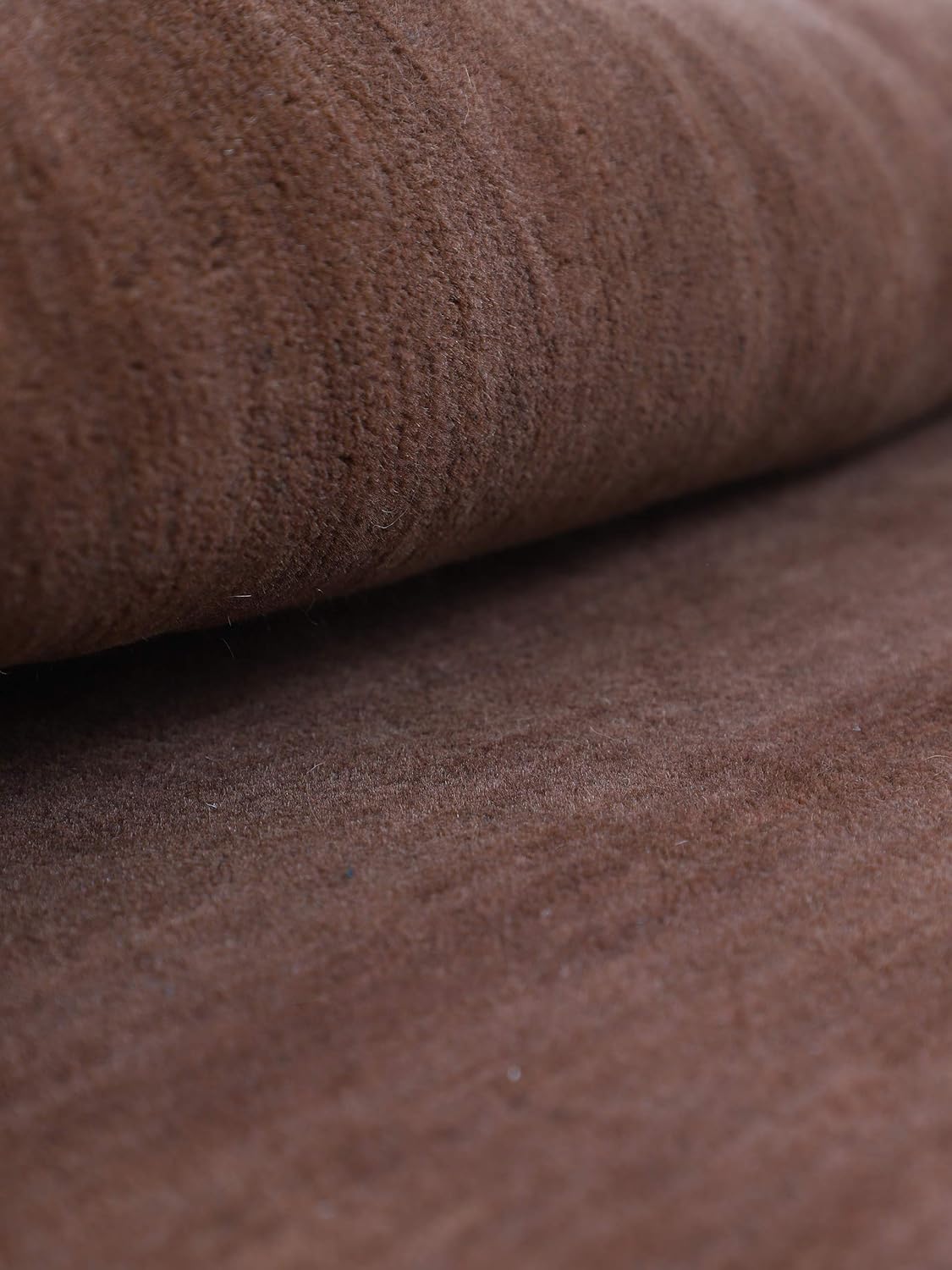 Thumbnail 5 de CarpetFine Alfombra Redonda Gabbeh Uni Marrón Ø 150 cm 🛋