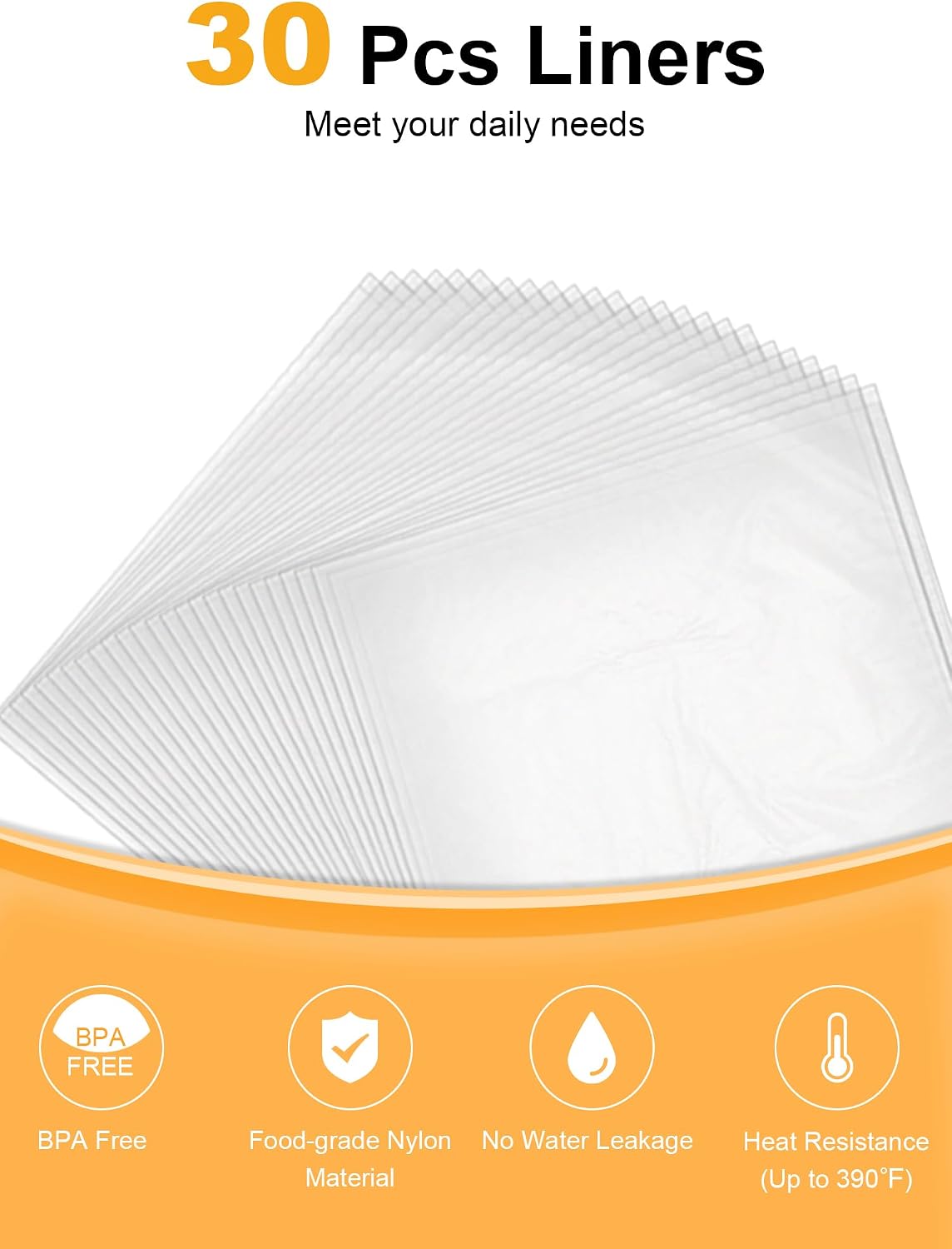Detalle de SMARTAKE Slow Cooker Liners, 14 x 22 Inches