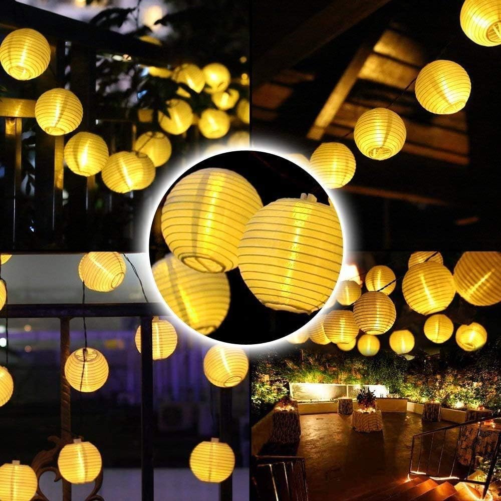 Thumbnail 1 de Qedertek Solar Lampion Lichterkette Außen 9,8 m – 40 LED, IP65, 2 Modi