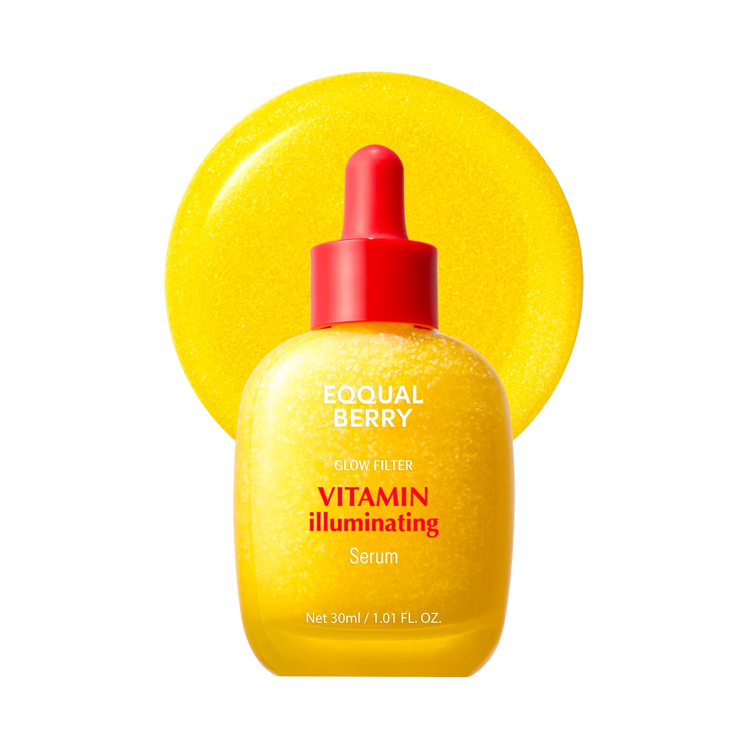 Detalle de EQQUALBERRY Vitamin Illuminating Serum – Serum mit Acerola & Vitamin C, helleres Hautbild, Niacinamid & Ceramide, Hyaluron – 30 ml