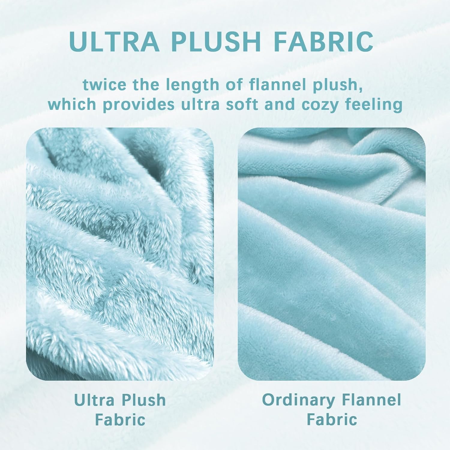 Detalle de Whale Flotilla Fleece Blanket (230x230 cm) – Queen Size, Soft Long-Hair Plush for All Seasons