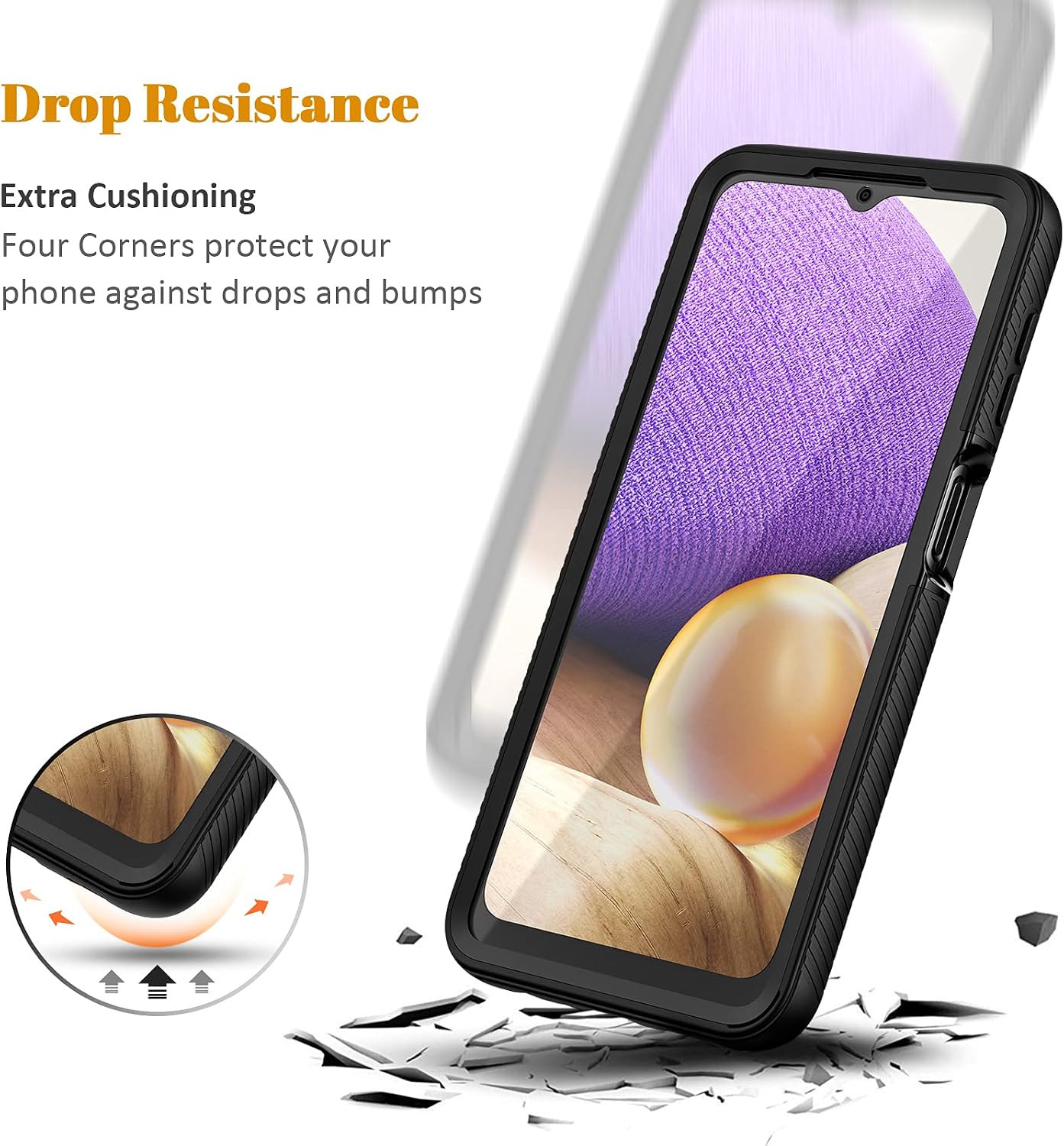 Detalle 2 de A32 5G Case 17 x 8 x 1.2cm shockproof