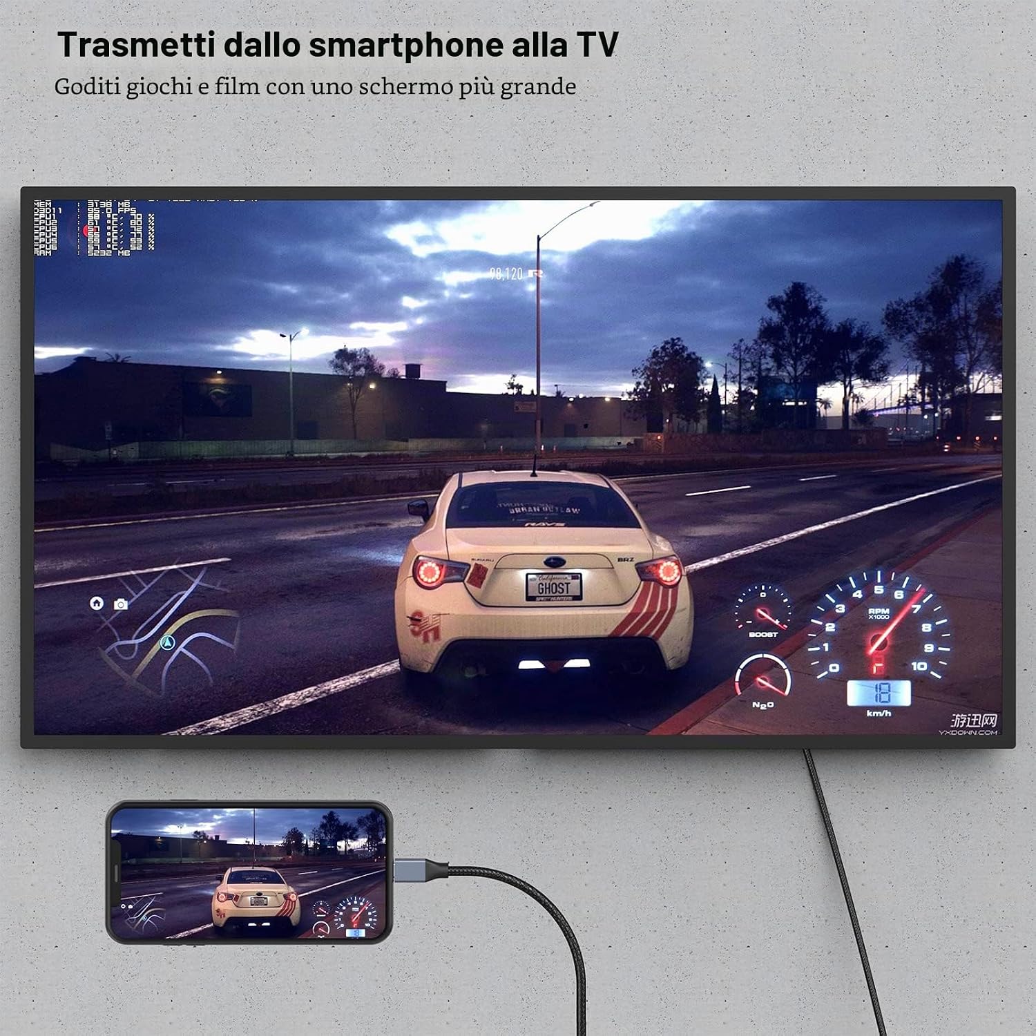Detalle 1 de BENFEI Cavo USB C a DisplayPort 1.4 8K