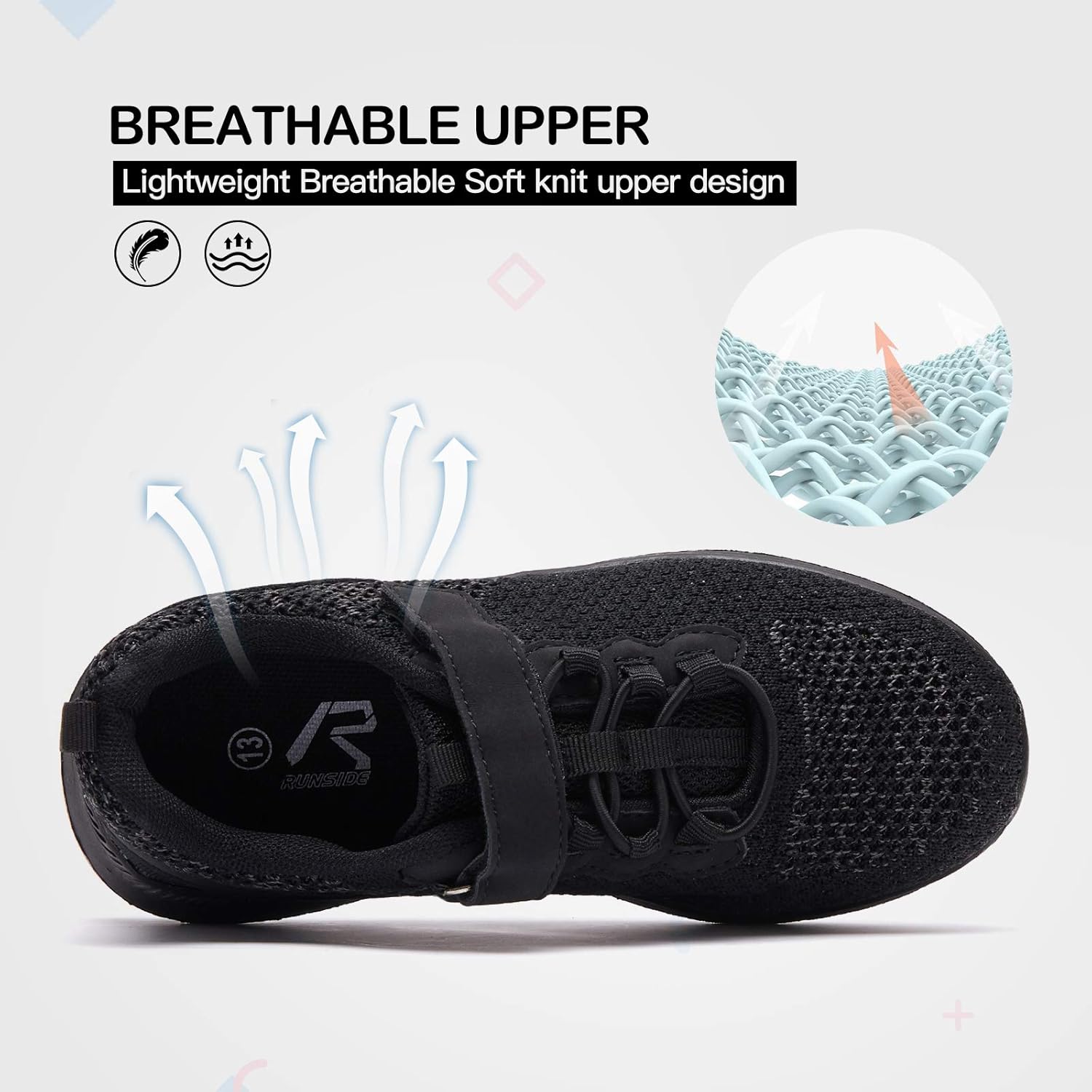 Thumbnail 2 de RUNSIDE Kids Shoes Boys & Girls Sneakers — Lightweight Athletic Walking/Running Tennis Shoes
