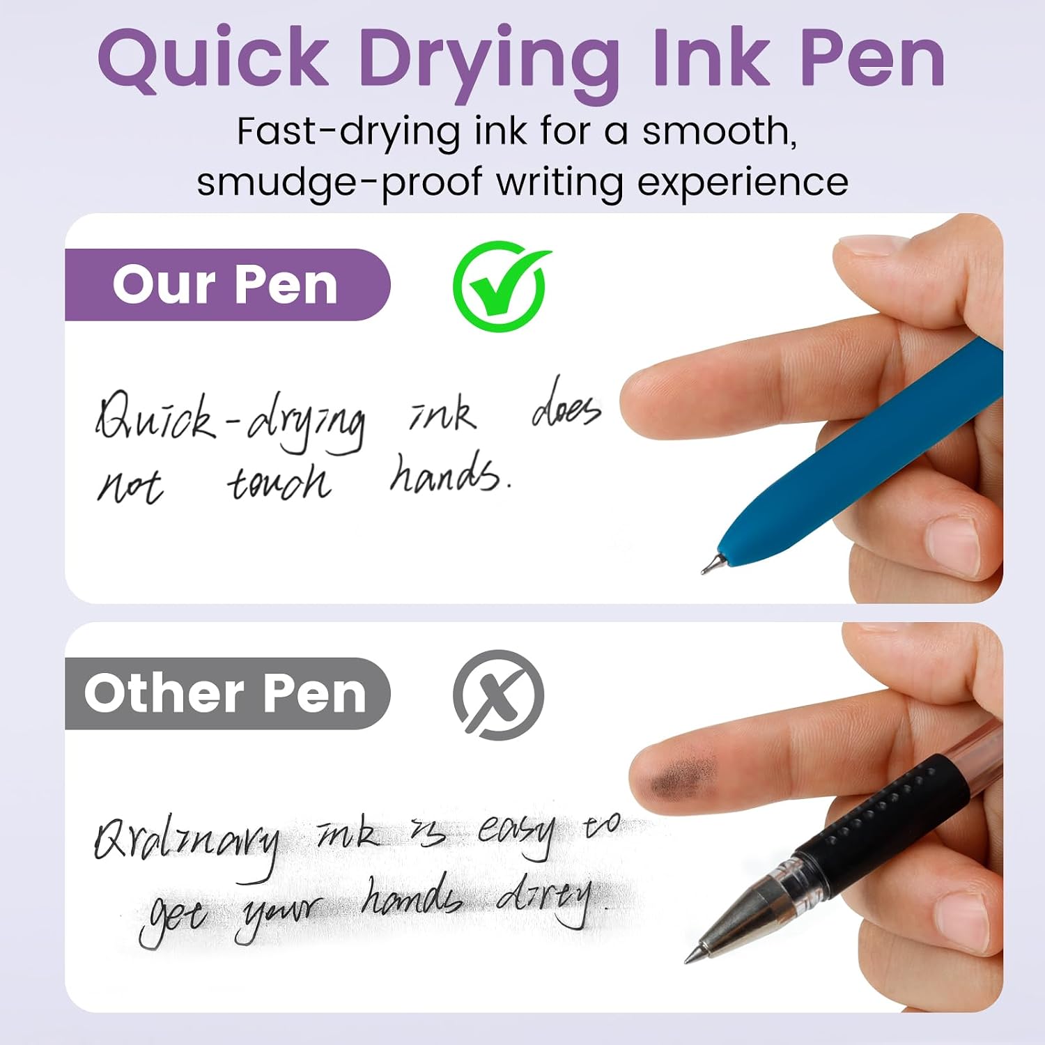 Thumbnail 3 de FIOVER Gelstifte – 6er-Set, 0,7 mm, feine Spitze, schwarze Tinte: das ästhetische Allround-Gelset für Schule, Büro und Journaling