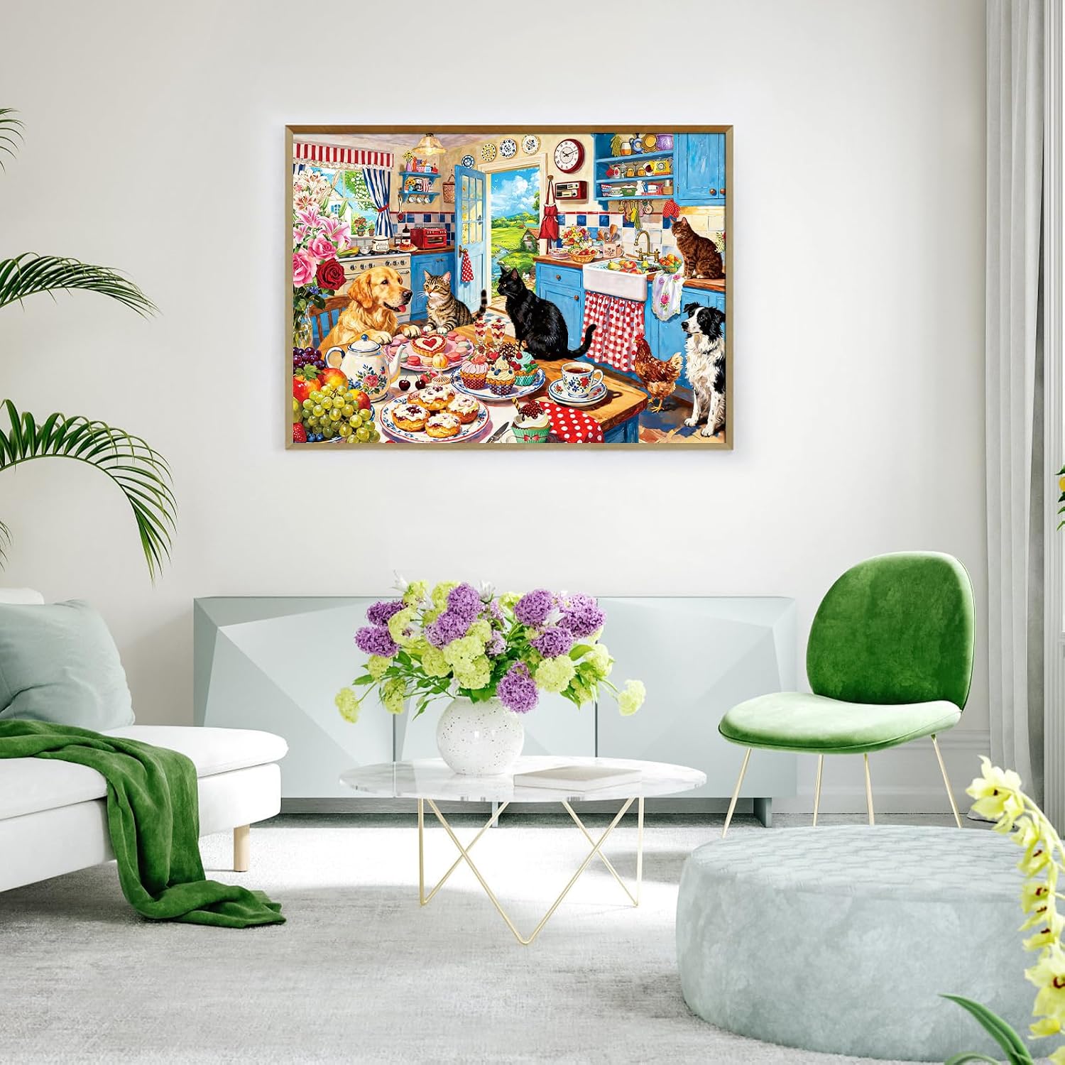 Detalle 2 de HUADADA 1,000-piece animal jigsaw puzzle