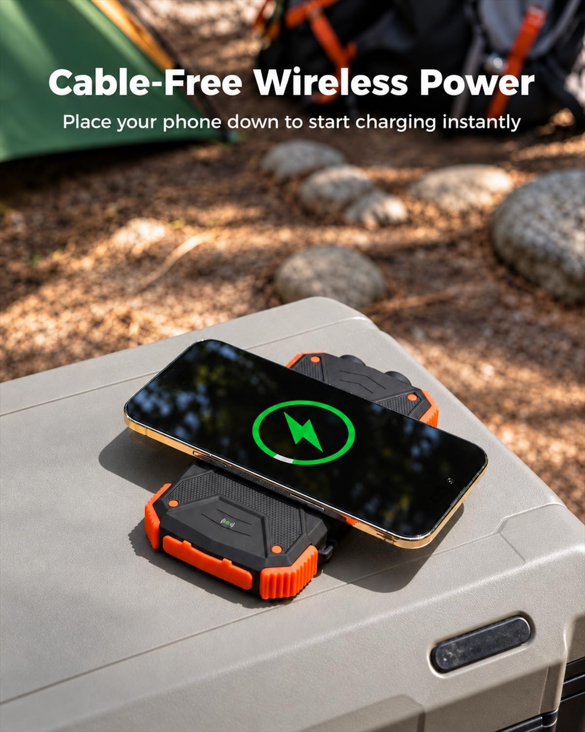 Thumbnail 1 de BLAVOR 10,000mAh Solar Power Bank with 20W USB-C Fast Charging and Dual Flashlights