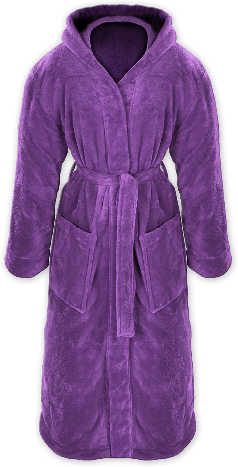 Detalle de Gräfenstayn Unisex Kuschelfleece Bademantel Kimono