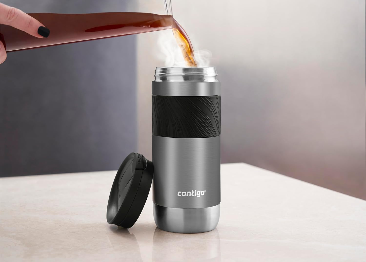 Thumbnail 5 de Contigo Byron Autoseal Travel Mug: 470 ml of leakproof, litre-friendly convenience